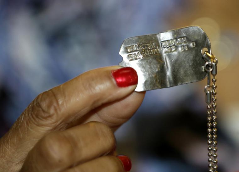 Μεταλλική στρατιωτική ταυτότητα του Β΄Παγκοσμίου Πολέμου