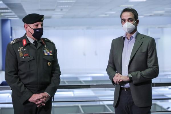 Μητσοτάκης από το Mega Εμβολιαστικό Κέντρο