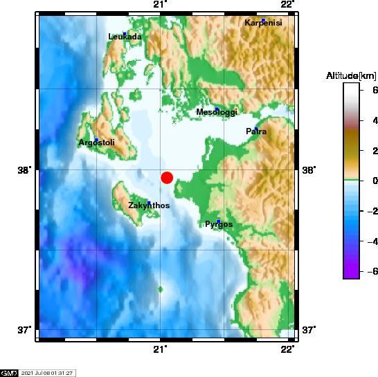 σεισμός στη Ζάκυνθο