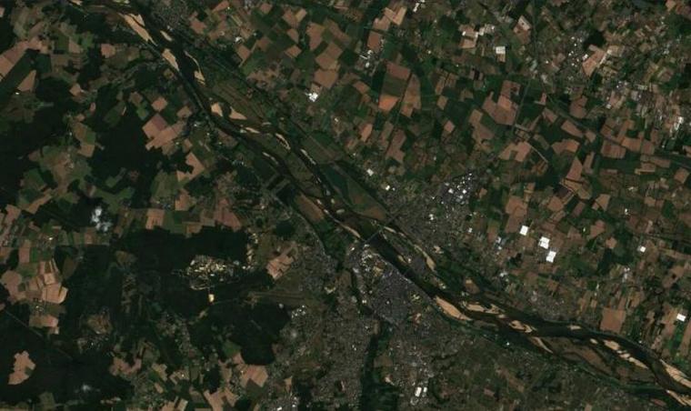 Ο ποταμός Λίγηρας τον Αύγουστο του 2021