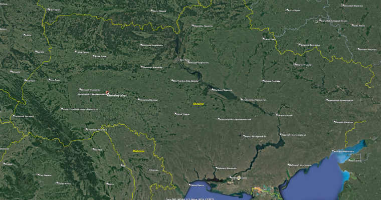 χάρτης - Χμελνίτσι στην Ουκρανία
