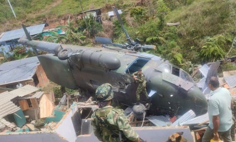 συντριβή κολομβιανού Mi-17-1V για δεύτερη φορά