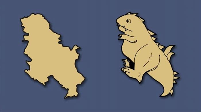 Η Σερβία μοιάζει με δεινόσαυρο