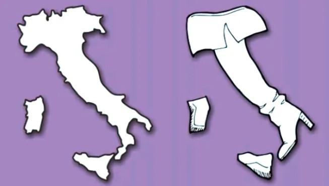 Η Ιταλία μοιάζει με μπότα