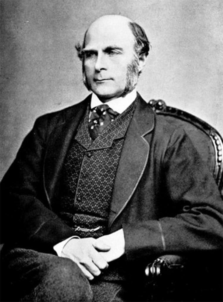 Ο Francis Galton γύρω στο 1850
