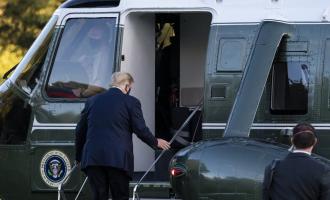 Τραμπ σε ελικόπτερο