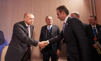 Μητσοτάκης με Ερντογάν 