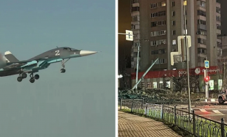 ρωσικό Su-34 βομβάρδισε το Μπελγκορόντ