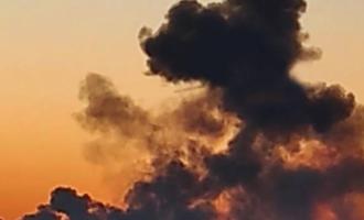 φωτιά σε ουκρανική αποθήκη πετρελαίου στην πόλη Κροπιβνίτσκι