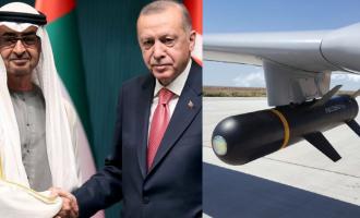 Άραβας με Ερντογάν και πύραυλος UAV