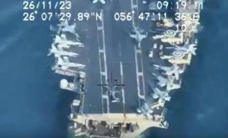 ιρανικά drones παρακολουθούν το αεροπλανοφόρο USS Eisenhower