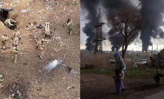 Ουκρανοί παραδίνονται και έκρηξη
