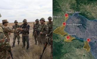 αρμένικος στρατός και αρμένια χωριά σε χάρτη