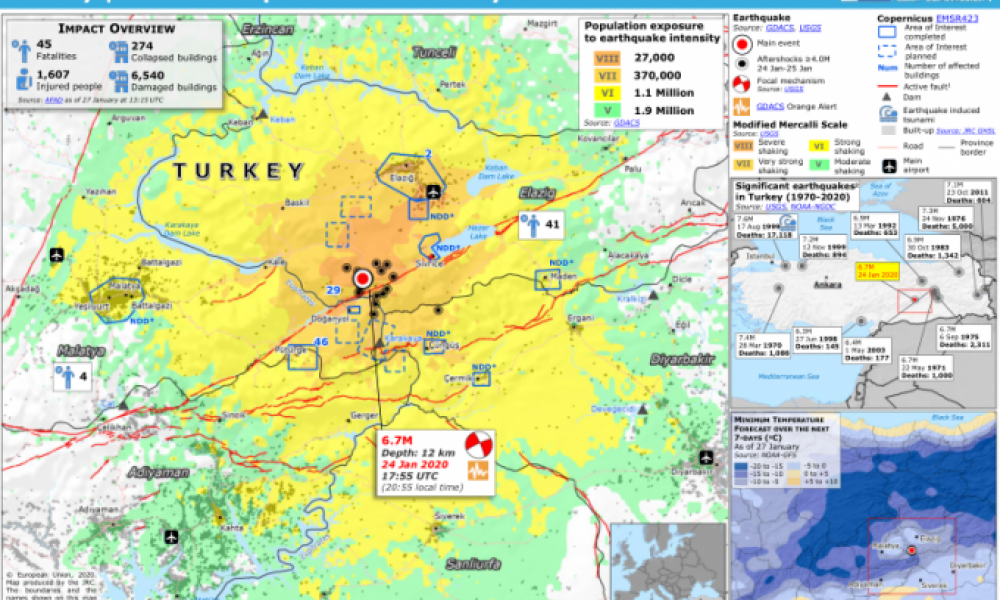 σεισμοί στην Τουρκία