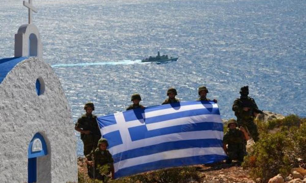 Καστελόριζο ελληνική σημαία