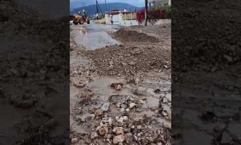 πλημμύρες στα Λουτρά Κορινθίας