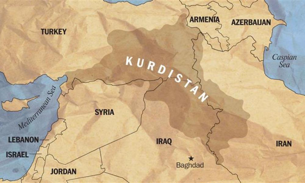 Προ των πυλών ο διαμελισμός: Σοκ στη Τουρκία με τον χάρτη του ''Μεγάλου Κουρδιστάν''