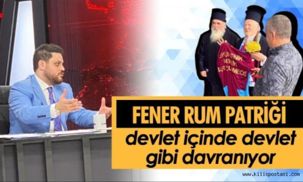 Τουρκικό δημοσίευμα ανάβει φωτιές: «Ο Έλληνας Πατριάρχης του Φαναρίου ​​ενεργεί σαν κράτος εν κράτει».