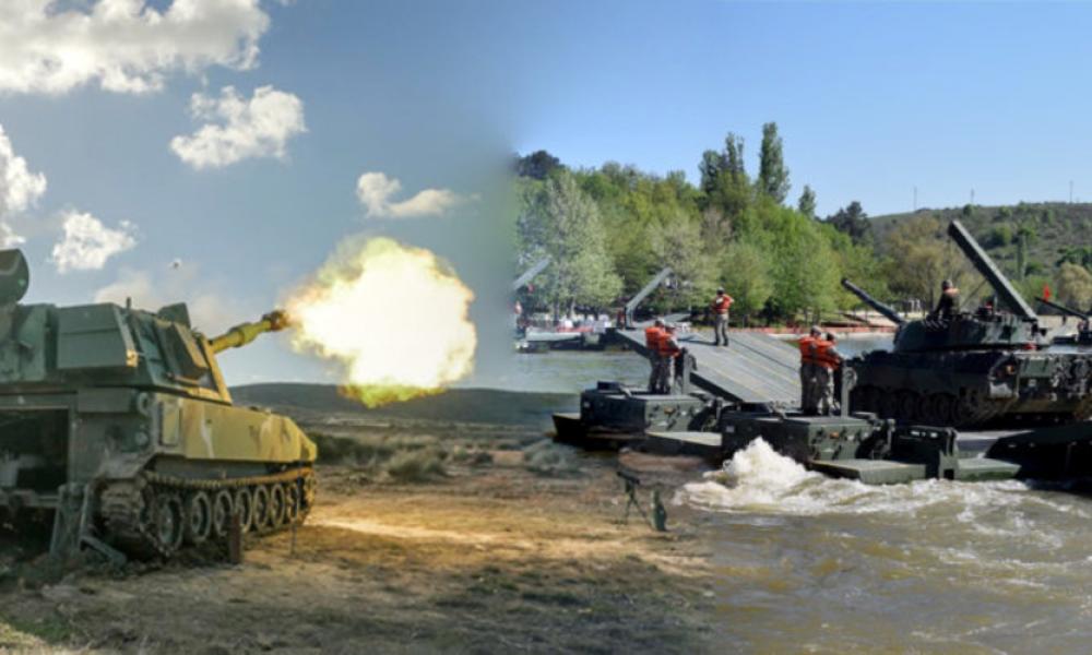 Κοινή στρατιωτική άσκηση Αζέρων-Τούρκων "φωτογραφίζει" βίαια διάβαση του Έβρου ποταμού.