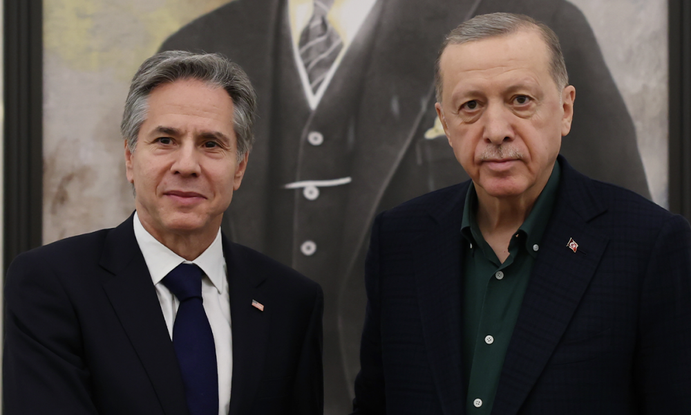 Συνάντηση Μπλίνκεν-Ερντογάν στο αεροδρόμιο. Όλα όσα συζητήθηκαν με τον Τσαβούσογλου.