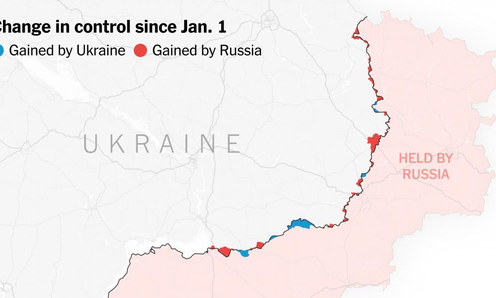 Η Ρωσία κατάφερε να κατακτήσει περισσότερη έκταση γης από ότι το Κίεβο το 2023 παρά την ουκρανική αντεπίθεση .