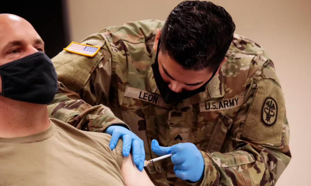 εμβολιασμός στον αμερικανικό στρατό