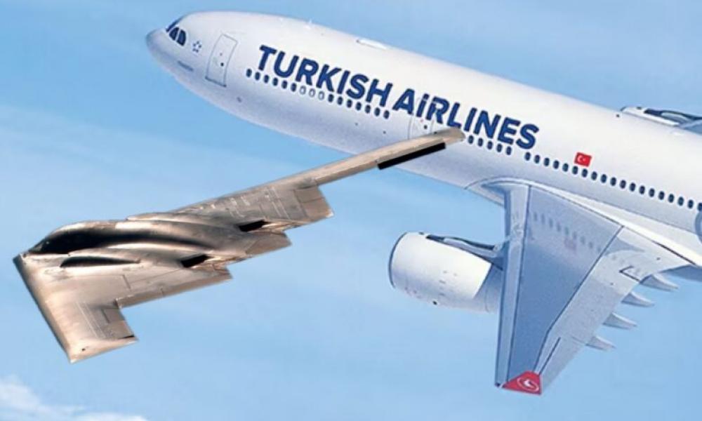 B-2 και τουρκικό επιβατικό αεροπλάνο