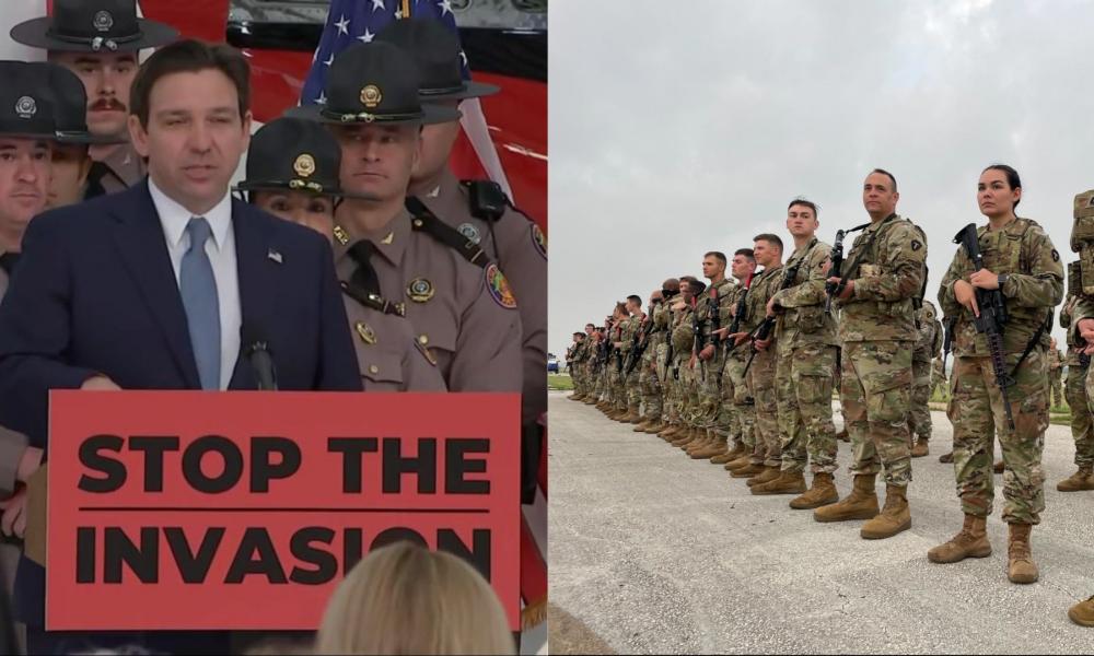 Ανάβουν τα Αίματα! Η Φλόριντα στέλνει 1.000 στρατιώτες στο Τέξας-Κυβερνήτες απειλούν με ένοπλη σύγκρουση τον Μπάιντεν.