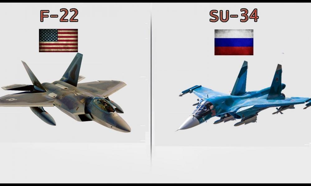 F-22 εναντίον Su-34
