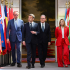 Macron , meloni, merz , starmer