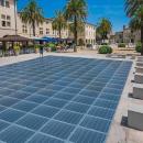Πεζοδρόμιο με ηλιακά πάνελ
