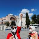 πανηγυρισμοί στην Αγία Σοφία