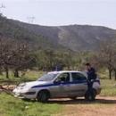 περιπολικό σε χωράφι