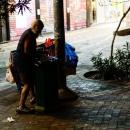 άστεγος στην Αθήνα