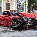 τρακαρισμένη ferrari