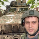 ουκρανικό Oshkosh M-ATV ακινητοποιήθηκε από ρωσική νάρκη