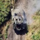 κατεστραμμένο ρωσικό T-90M κοντά στην Αντρίιβκα