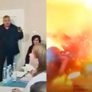 άντρας πυροδότησε χειροβομβίδες σε συμβούλιο χωριού