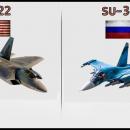 F-22 εναντίον Su-34