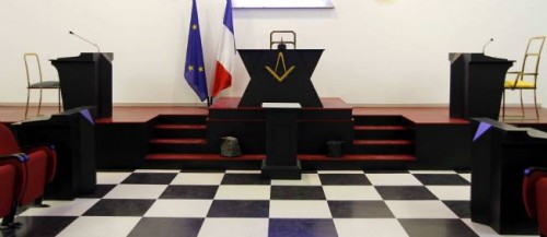 Το εσωτερικό του ναού της Μεγάλης Ανατολής στη Γαλλία