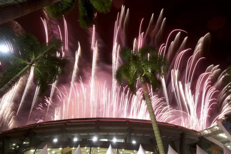 2016 Rio Olympics - Closing ceremony - Maracana - Rio de Janeiro, Brazil - 21/08/2016. Fireworks explode during the closing ceremony. REUTERS/Ricardo Moraes TPX IMAGES OF THE DAY