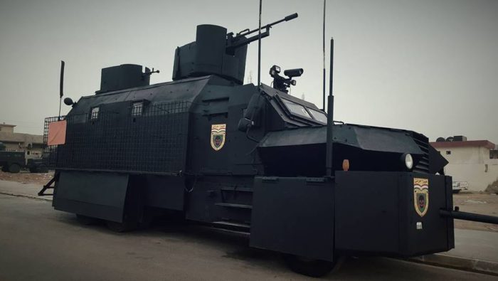 Kurdish forces reveal 'Mad Max' Style armour-plated cars ahead of their bid to free city from ISIS